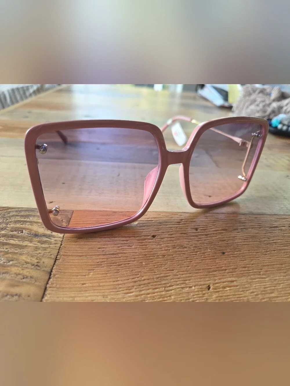 Lot Of Three Francescas Women's Sunglasses - Pink, Blue, Rose Gold